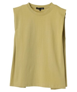 Green Parks ・ＳＵＧＡＲＳＰＯＯＮ【ＣＯＯＬ】タックノースリーブＴＥＥ Yellow