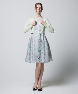 TOCCA 【消臭＆洗える】COMING UP ROSES ドレス グリーン系7