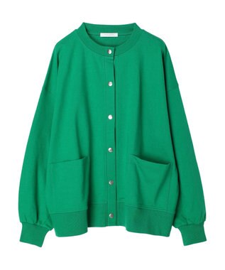 Green Parks ミニ裏毛オーバーサイズカーディガン Green