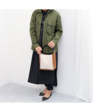 UNBILLION カシュカシュ cachecache / スマホショルダー付きラウンドショルダーバッグ アイボリーミックス