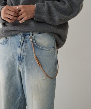 IACUCCI  ブリーノ レザーストラップ/ショート CERVO キャメル