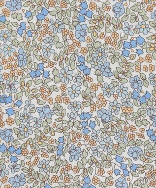 J.PRESS LADIES 【洗える】Liberty バンドカラー プルオーバー ブラウス グリーン系