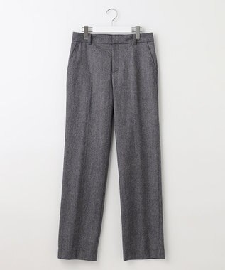 J.PRESS LADIES S 【セットアップ対応】ウールストレッチツイード ストレート パンツ グレー系