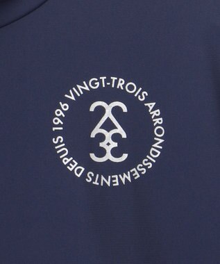 23区GOLF 【WOMEN】COOL JERSEYシリーズ クロップド丈 モックネック ネイビー系