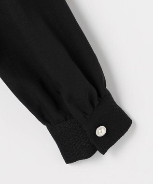 Feroux ツイードミディ ワンピース ブラック系