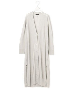 ICB L 【マガジン掲載】Stiffen ロング カーディガン（番号CH62） ライトグレイッシュグリーン系