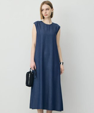 ICB L ナチュラルソフトデニム ノースリーブワンピース