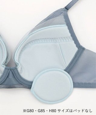 Wing 【マッチミーブラ】 ブラがわたしに合わせてくれる 【グッドデザイン賞受賞】 バストの左右差や個々のバストの状態に対応  KB2011 ウイング／ワコール グレイッシュブルー