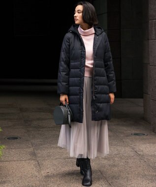 組曲 L 【2WAY・WEB限定】ウールカシミヤミックス ハイネックニット ピンク系