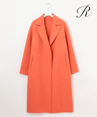 23区 【R(アール)】ウールメルトンリバー ロング ラップコート