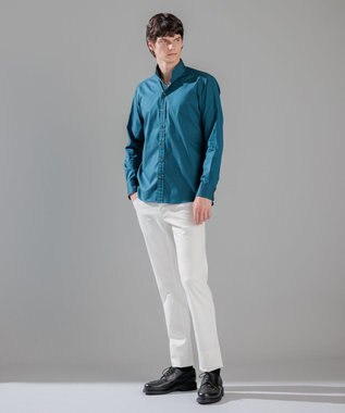 JOSEPH HOMME 80/2 オックス　ウイングカラーシャツ ダルブルー系