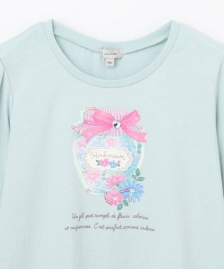 ANY KIDS 【チェリーベリーシリーズ】フルーツジャム 長袖 Tシャツ ミント×ハーバリウム