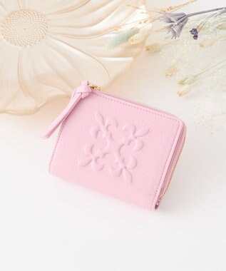 russet 【2025AW新作】エンボスモノグラムハーフウォレット(SO-437) Pink