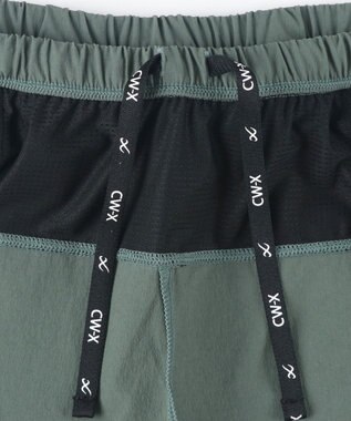 CW-X 【UNISEX】 CW-X ボトムス ランニングパンツ 2分丈 はっ水(本体) UVカット率90%以上(本体) ユニセックス DHR335 /ワコール オリーブ