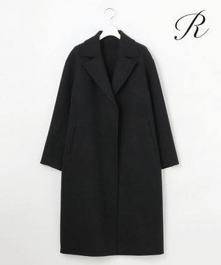 23区 【R(アール)】ウールメルトンリバー ロング ラップコート