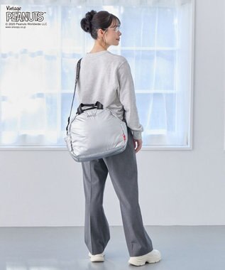 ROOTOTE 8454【スヌーピー】IP.ミディアム.パデット.ピーナッツ-0S 02：シャイニーシルバー