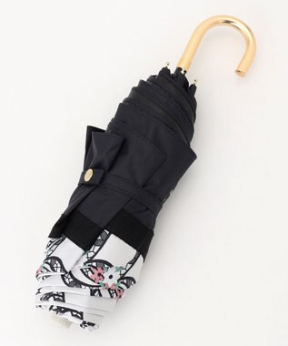 TOCCA 【晴雨兼用】【UVカット99.9%以上・撥水・遮光率99.9%・ミニ傘袋バッグ付き】SHAKE RIBBONS UMBRELLA 折り畳み傘 アイボリー系