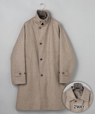 GOTAIRIKU 【薄中綿仕様】スーパーライトウエイトカシミヤブレンド ステンカラーコート
