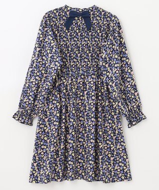 組曲 KIDS 【150-160cm】Flower tea party ワンピース ネイビー系5