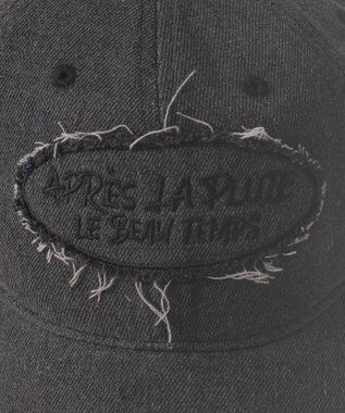 WEGO サークルフリンジロゴデニムキャップ ブラックその他