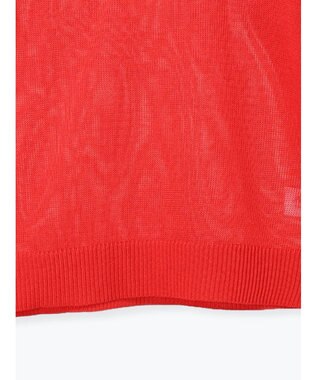 Te chichi メッシュスキッパーポロニット レッド