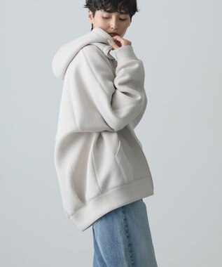 AMERICAN HOLIC ダンボールポンチＺＩＰパーカー Gray Beige