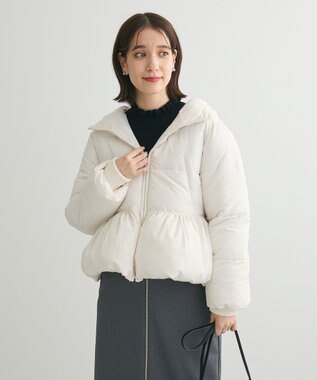 Green Parks ・ｓｗｉｎｇ　ｂｙ　ファイバーダウンペプラムコート