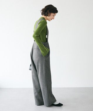 CRAFT STANDARD BOUTIQUE ツイードサロペット Black