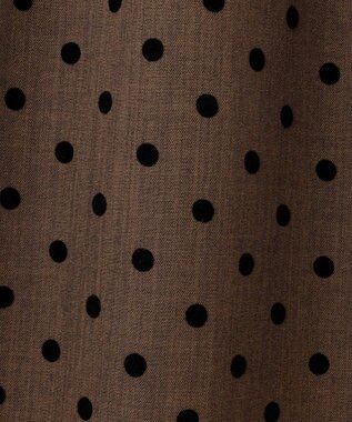 Feroux ドットフロッキー ロンパース ダークブラウン系1