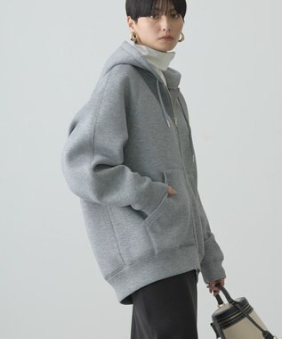 AMERICAN HOLIC ダンボールポンチＺＩＰパーカー Gray Mixture