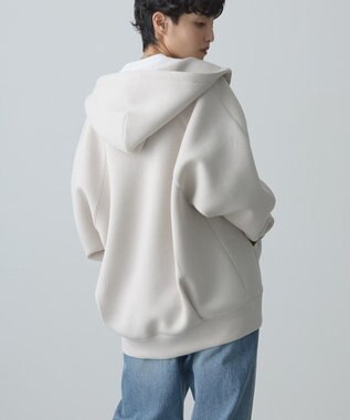 AMERICAN HOLIC ダンボールポンチＺＩＰパーカー Gray Beige