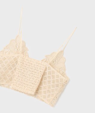 GRACE CONTINENTAL レースキャミ付カフタンブラウス キナリ