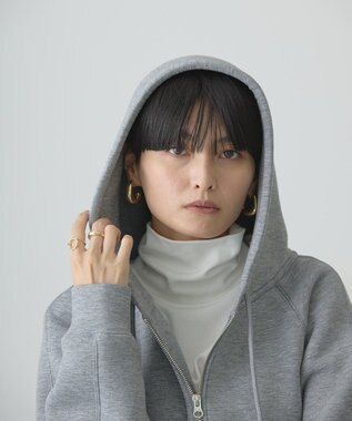 AMERICAN HOLIC ダンボールポンチＺＩＰパーカー Gray Mixture