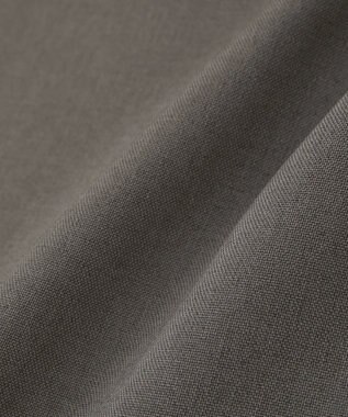 Green Parks 麻調ペプラムｚｉｐベスト Brown