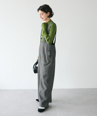 CRAFT STANDARD BOUTIQUE ツイードサロペット Black