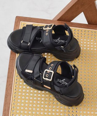 Bridget Birkin 【Bridget Birkin】ベルクロカジュアルスポサン ブラック雑材