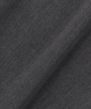 UNFILO L 【セットアップ着用可/ウエストゴム】マイビューティ セミフレアパンツ チャコール