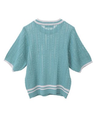 CRAFT STANDARD BOUTIQUE 別注/BHPC 刺繍ケーブル編みニット Green