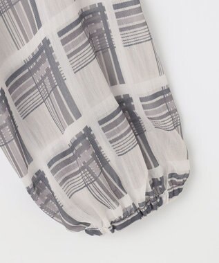 Feroux 【洗える】プリーツ ワンピース ネイビー系（チェック柄）