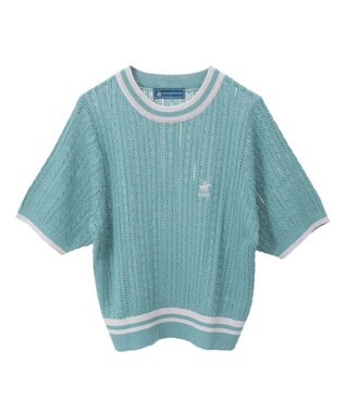 CRAFT STANDARD BOUTIQUE 別注/BHPC 刺繍ケーブル編みニット Green