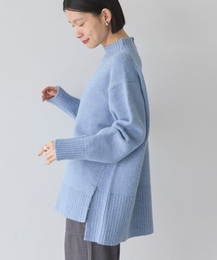 AMERICAN HOLIC サイドスリットニットプルオーバー Sax