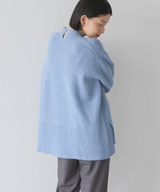 AMERICAN HOLIC サイドスリットニットプルオーバー Sax