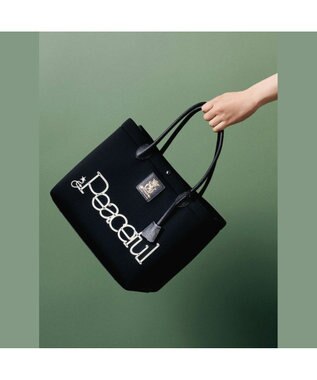 A.D.M.J. 【魔法の様に軽い】マジックライト/コード刺しゅうキューブトート34cm NE/AZU