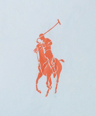 MOONBAT POLO RALPH LAUREN(ポロ ラルフローレン)ポロポニー ポケッタブル レインバッグ Sサイズ 無地 ストラップベルト付き サックスブルー