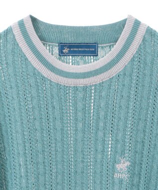 CRAFT STANDARD BOUTIQUE 別注/BHPC 刺繍ケーブル編みニット Green