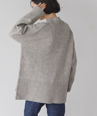 AMERICAN HOLIC サイドスリットニットプルオーバー Gray Mixture