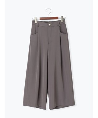 Te chichi タックポケットワイドクロップトパンツ グレー
