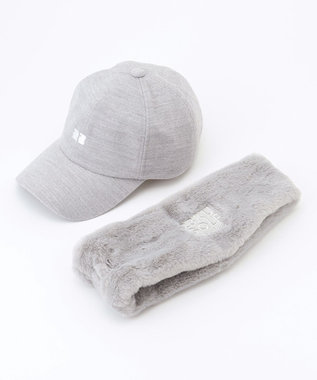 23区GOLF 【WOMEN】イヤーウォーム キャップ ライトグレー系