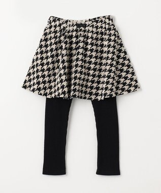 ANY KIDS 千鳥格子柄スカッツ ブラック