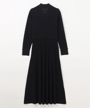 GRACE CONTINENTAL ウェーブニットワンピース ブラック